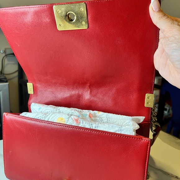 Chanel Boy bag Medium RED - Picture 3 of 8